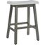 Gateway Street Counter Stools Set of 2 In White and Gray