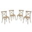 Gear Gray Dining Side Chair Set of 4