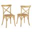 Gear Natural Dining Side Chair Set of 2