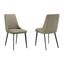 Genesis Upholstered Dining Chair Set of 2 In Gray