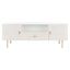 Genevieve Media Stand in White Wash