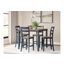 Gesthaven 5-Piece Dining Room Set In Natural and Blue