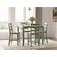 Gesthaven 5-Piece Dining Room Set In Natural and Green