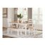 Gesthaven 6-Piece Dining Room Set In Natural and White