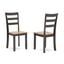 Gesthaven Dining Chair Set of 2 In Natural and Brown