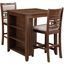 Gia Cherry 3 Piece 30 Inch Counter Height Dining Set