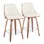 Gianna Fixed Height Counter Stool Set of 2 In Cream
