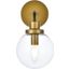 Glade Brass and Black Vanity Light Lighting 0qd24307566