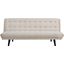 Glance Beige Tufted Convertible Fabric Sofa Bed