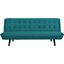 Glance Teal Tufted Convertible Fabric Sofa Bed