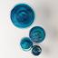 Glass Wall Mushrooms Set of 4 In Blue