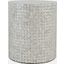 Global Archive Round Terrazzo Handcrafted Capiz Shell Accent Table In Grey 1730-28GBK