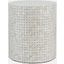 Global Archive Small Terrazzo Handcrafted Capiz Shell Accent Table In Grey 1730-2814GBK