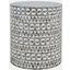 Global Archive Small Terrazzo Handcrafted Capiz Shell Accent Table In Grey 1730-2814GTR