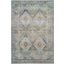 Global Vintage Blue And Green 4 X 6 Area Rug