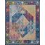 Global Vintage Blue And Multicolor 8 X 10 Area Rug