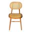 Gloria Solid Wood with Natural Cane Side Chairs Set of 2 In Natural