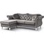 Glory Furniture Hollywood Dark Gray Sofa Chaise