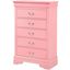 Glory Furniture LouisPhillipe Chest, Pink