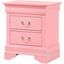 Glory Furniture LouisPhillipe Nightstand, Pink