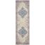 Grafix Ivory And Pink 8 Runner Area Rug
