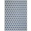 Grafix White And Navy 5 X 7 Area Rug