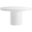 Gratify White 60 Inch Round Dining Table