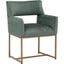 Greco Dining Armchair In Aura Teal