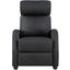Greenfield Push Back Reclining Chair In Black
