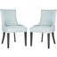 Gretchen Light Blue and Espresso 20 Inch Side Chair