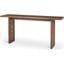 Grier Medium Brown Solid Wood With Cane Console Table