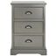 Griffin Grey 3-Drawer Side Table