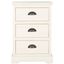Griffin White 3-Drawer Side Table