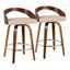 Grotto 26 Inch Fixed Height Counter Stool Set of 2 In Cream