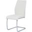 Gudmund 2 Piece Modern Dining Chairs In White Faux Leather
