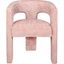 Gwen Modern Luxury Jacquard Fabric Upholstered Sculpture Armchair In Pink