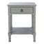Haines 1 Drawer Accent Table in Distressed Grey