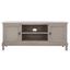 Haines 2Dr 1 Shelf Media Stand in Greige