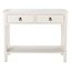 Haines 2Drw Console Table in White