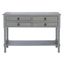 Haines 4Drw Console Table in Distressed Grey
