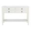 Haines 4Drw Console Table in White