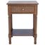 Halton 1 Drawer Accent Table in Brown
