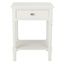 Halton 1 Drawer Accent Table in Distressed White