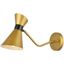 Halycon 5 Inch Brass Wall Sconce