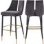 Hansford Grey Velvet Counter Height Chair Dining Chair Set of 2