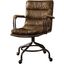 Harith Vintage Whiskey Leather Executive Office Chair