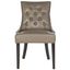 Harlow Clay and Espresso Tufted Ring Chair Set of 2