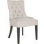 Harlow Taupe and Espresso Tufted Ring Chair