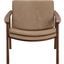 Harlowe Leather Lounge Chair In Soft Brown