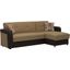 Harmony Upholstered Convertible Sectional with Storage In Brown